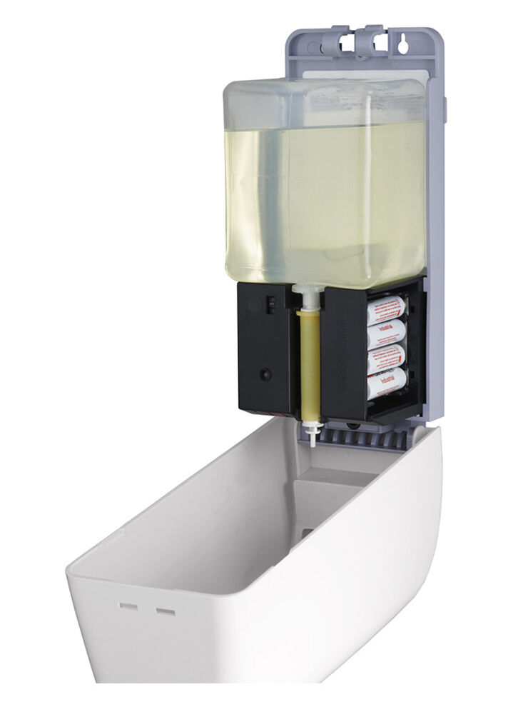 AutoSoap distributeur de savon  liquide et  gel désinfectant 1000ml, sans contact, automatique, pour l'hygiène des mains , pour cartouches de savon