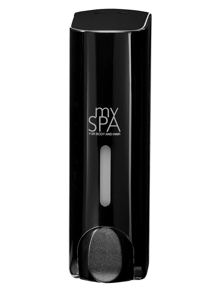 mySpa distributeur de savon liquide , 350 ml, pour l'hygiène des mains, pour la douche, 3 en 1, shampoo et body