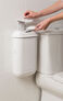 LadyPod feminine unit, bin, hygienic receptacle for used towels and tampons