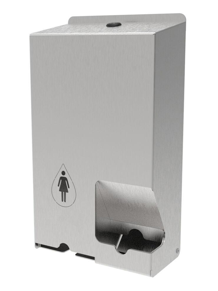 LadyBox Duet distributeur de serviettes et tampons duo, en Inox brossé