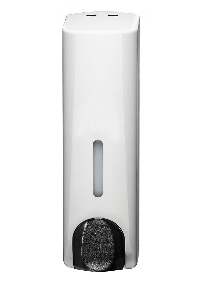 SlimSoap distributeur de savon liquide 350 ml, fin, compact, pour l'hygiène des mains , pour cartouches de savon