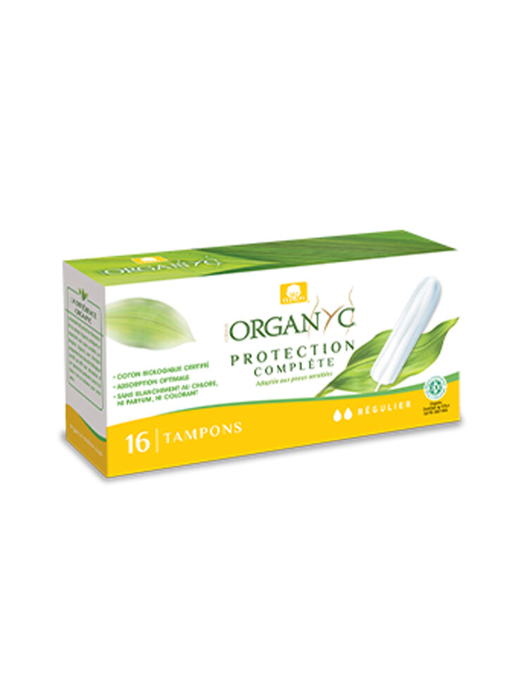 Organyc Tampons, hypoallergenic, biodegradable cotton